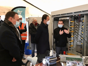 Damien Abad et Cedric O fibre optique Ain