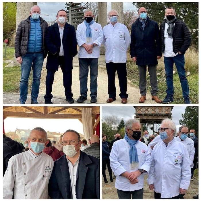Damien Abad et Georges blanc soutient restaurateurs